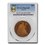 1873 Liberty Seated Half Dollar Pattern PR-66 PCGS (Red, J-1272)