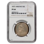 1873 Liberty Seated Half Dollar PF-64 NGC (Arrows)