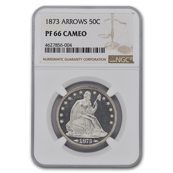 1873 Liberty Seated Half Dollar PF-66 Cameo NGC (Arrows) 1873 Liberty Seated Half Dollar PF-66 Cameo NGC (Arrows)