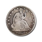 1873 Liberty Seated Half Dollar w/Arrows Good