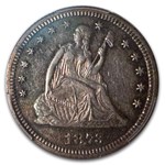 1873 Liberty Seated Quarter AU-55 PCGS (Open 3)