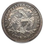 1873 Liberty Seated Quarter AU-55 PCGS (Open 3)