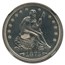 1873 Liberty Seated Quarter PF-63 NGC (Green Label, Arrows)