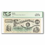 1873 Quincy, IL $500 Gem City College CU-63 PPQ PCGS Remainder