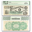 1873 Quincy, IL $500 Gem City College CU-63 PPQ PCGS Remainder