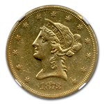 1873-S $10 Liberty Gold Eagle AU-53 NGC