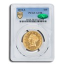 1873-S $10 Liberty Gold Eagle AU-58 PCGS CAC