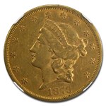 1873-S $20 Liberty Gold Double Eagle AU-50 NGC (Closed 3)