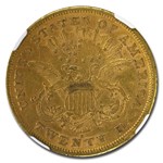 1873-S $20 Liberty Gold Double Eagle AU-50 NGC (Closed 3)