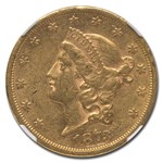 1873-S $20 Liberty Gold Double Eagle Closed 3 AU-55 NGC