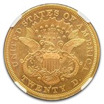 1873-S $20 Liberty Gold Double Eagle Closed 3 AU-58 NGC