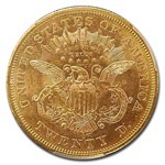 1873-S $20 Liberty Gold Double Eagle Closed 3 MS-60 PCGS