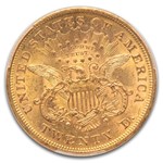 1873-S $20 Liberty Gold Double Eagle Closed 3 MS-61 PCGS