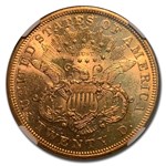 1873-S $20 Liberty Gold Double Eagle MS-60 NGC (Open 3)