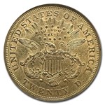 1873-S $20 Liberty Gold Double Eagle Open 3 AU-58 NGC