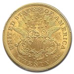 1873-S $20 Liberty Gold Double Eagle Open 3 MS-60 PCGS