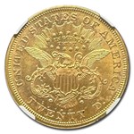 1873-S $20 Liberty Gold Double Eagle Open 3 MS-61 NGC