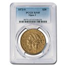1873-S $20 Liberty Gold Double Eagle Open 3 XF-45 PCGS