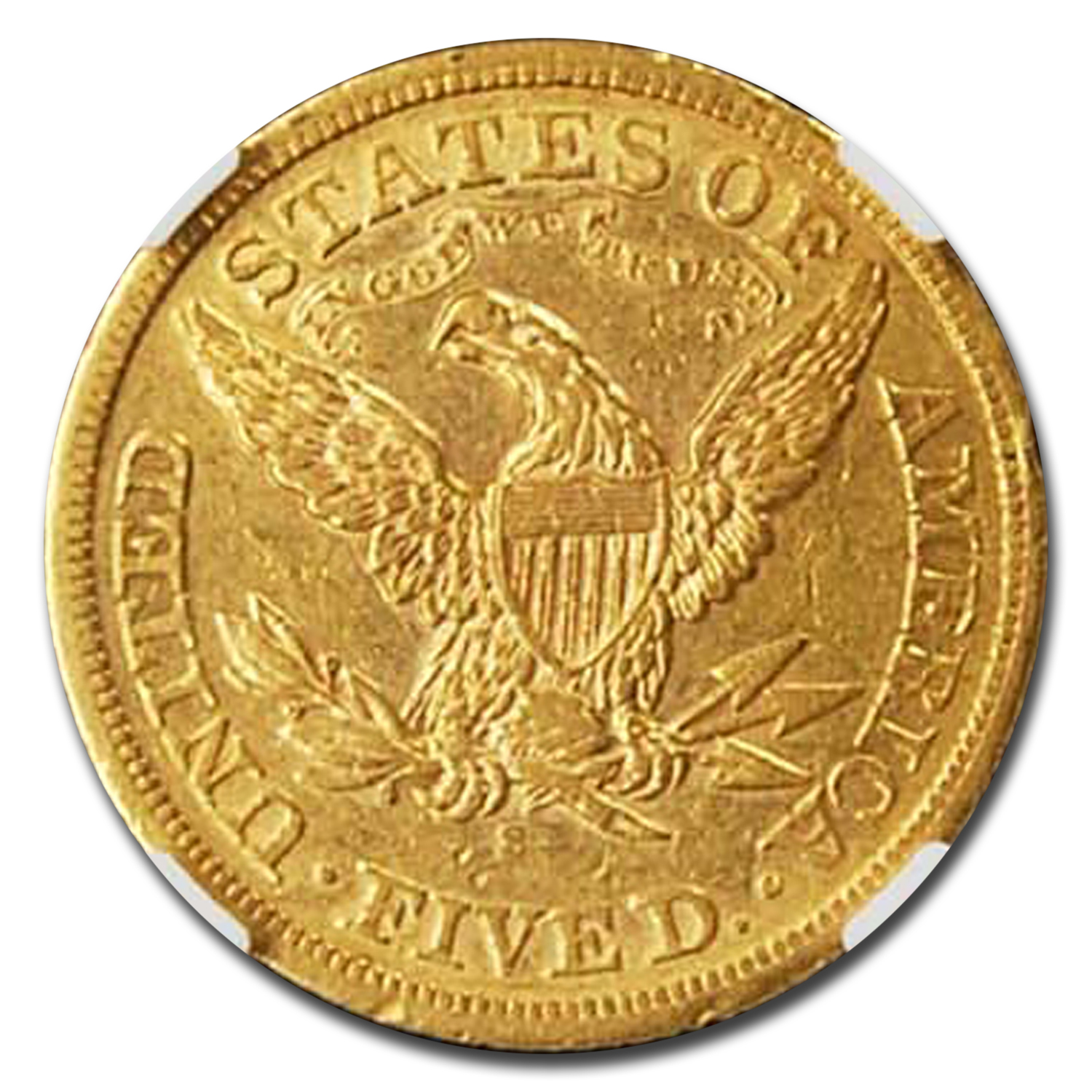 Buy 1873-S $5 Liberty Gold Half Eagle AU-55 NGC | APMEX