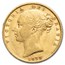 1873-S Australia Gold Sovereign Victoria Shield AU