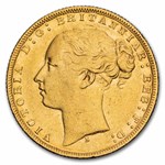 1873-S Australia Gold Sovereign Victoria St. George/Dragon XF