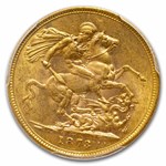 1873-S Australia Gold Sovereign Young Victoria AU-55 PCGS