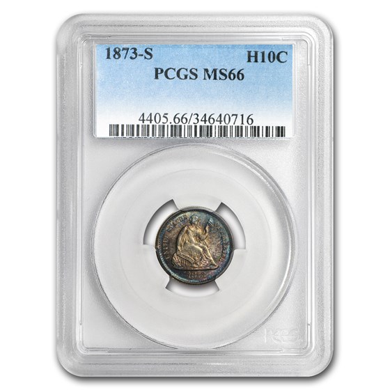1873-S Liberty Seated Half Dime MS-66 PCGS 1873-S Liberty Seated Half Dime MS-66 PCGS
