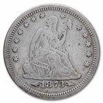 1873-S Liberty Seated Quarter w/Arrows VF