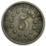 1873 Shield Nickel Closed 3 Fine