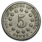 1873 Shield Nickel Open 3 VF