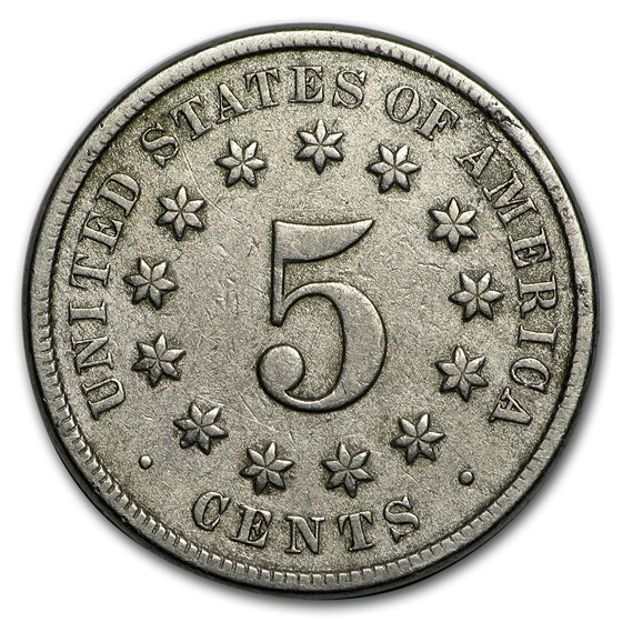 1873 Shield Nickel Open 3 VF 1873 Shield Nickel Open 3 VF