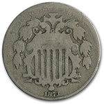 1873 Shield Nickel Open 3 VG
