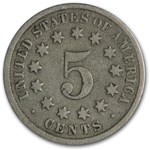 1873 Shield Nickel Open 3 VG