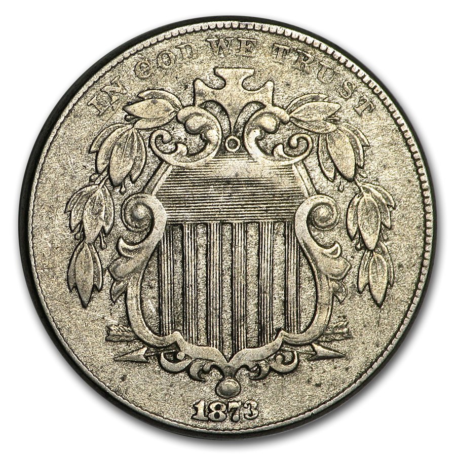 Buy 1873 Shield Nickel Open 3 XF APMEX