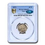 1873 Three Cent Nickel MS-65+ PCGS CAC (Open 3)