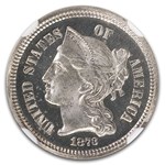 1873 Three Cent Nickel PF-67 Cameo NGC (Closed 3)