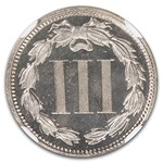 1873 Three Cent Nickel PF-67 Cameo NGC (Closed 3)