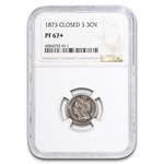 1873 Three Cent Nickel PF-67+ NGC (Closed 3)