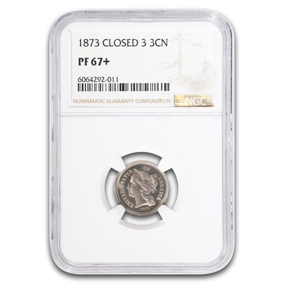 1873 Three Cent Nickel PF-67+ NGC (Closed 3)