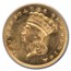 1874 $1 Indian Head Gold MS-63 PCGS