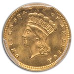 1874 $1 Indian Head Gold MS-64 PCGS