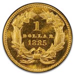 1874 $1 Indian Head Gold MS-68 PCGS CAC
