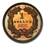1874 $1 Indian Head Pattern PR-65 PCGS (Brown, J-1365)