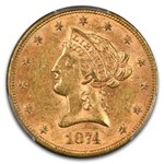 1874 $10 Liberty Gold Eagle MS-62 PCGS