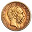 1874-1902 Germany Gold 10 Marks Saxony Albert Avg Circ