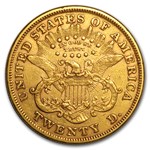 1874 $20 Liberty Gold Double Eagle AU