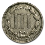 1874 3 Cent Nickel VF