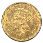 1874 $3 Gold Princess MS-63 PCGS