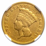1874 $3 Gold Princess VF-30 NGC