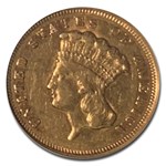 1874 $3 Gold Princess XF-45 NGC